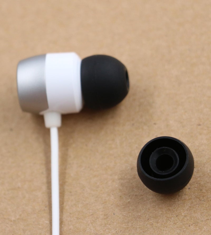 ALXCD Eartip for LG HBS Series Wireless Earphone, SML & Double Flange Silicone Replacement Earbud Gel Tip, Fit for LG HBS-750 770 800 810 900 910 Tone Pro Ultra Plus Infinim [4 Pair] (Black) - Image 3
